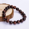 image:imageBivei AA Quality Mens Womens 10MM Natural Tiger Eye Stone Gemstone Bead Mala Meditation Helaing Power Elastic Stretch BraceletRed Tiger Eye