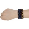 image:imageBivei AA Quality Mens Womens 10MM Natural Tiger Eye Stone Gemstone Bead Meditation Healing Power Elastic Stretch BraceletTiger Eye 4pcSet