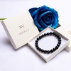 image:imageBivei AA Quality Mens Womens 8MM Natural Tiger Eye Stone Gemstone Bead Mala Meditation Healing Power Elastic Stretch BraceletDark Blue Tiger Eye