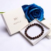 image:imageBivei AA Quality Mens Womens 8MM Natural Tiger Eye Stone Gemstone Bead Mala Meditation Healing Power Elastic Stretch BraceletRed Tiger Eye