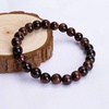 image:imageBivei AA Quality Mens Womens 8MM Natural Tiger Eye Stone Gemstone Bead Mala Meditation Healing Power Elastic Stretch BraceletRed Tiger Eye