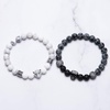image:imageBivei AntiAnxiety Relief Gemstone Bead Bracelet SkullLeopard Head Charm Lava Rock Stone Essential Oil BraceletsBlack SkullWhite Leopard