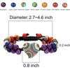image:imageBivei Chakra Bead Bracelet for MenWomen Crystal Gemstone Yoga Meditation Bracelet