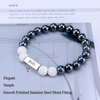 image:imageBivei Essential Oil Diffuser Bracelet Women Lava Rock Stone Gemstone Bead Fitting Stress Relief BraceletAmazoniteHematite Stone