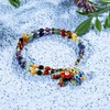 image:imageBivei Evil Eye Bracelets 4mm 7 Chakra Faceted Beads Bracelet  Bohemian Lotus Charm Bracelet with Evil Eye Handmade Natural Stones Healing Crystal Jewelry for Women