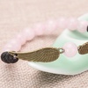 image:imageBivei Guardian Angels Wing Lava Rock Stone Essential Oil Diffuser Bracelet  Semi Precious Gemstone Beads Healing Crystal Bracelet GiftRose Quartz