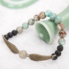 image:imageBivei Guardian Angels Wing Lava Rock Stone Essential Oil Diffuser Bracelet  Semi Precious Gemstone Beads Healing Crystal Bracelet GiftVariscite