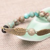image:imageBivei Guardian Angels Wing Lava Rock Stone Essential Oil Diffuser Bracelet  Semi Precious Gemstone Beads Healing Crystal Bracelet GiftVariscite