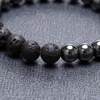image:imageBivei Hematite Healing Stone Lava Rock Stone Bead Essential Oil Diffuser Bracelet Stress ReliefBlack