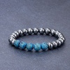 image:imageBivei Hematite Healing Stone Lava Rock Stone Bead Essential Oil Diffuser Bracelet Stress ReliefBlue