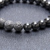 image:imageBivei Hematite Healing Stone Lava Rock Stone Bead Essential Oil Diffuser Bracelet Stress ReliefGrey