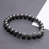 image:imageBivei Hematite Healing Stone Lava Rock Stone Bead Essential Oil Diffuser Bracelet Stress ReliefGrey