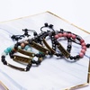 image:imageBivei Inspirational BraceletLava Rock Stone Essential Oil Diffuser Bracelet Braided Adjustable Semi Precious Gemstone Beaded Healing JewelryA Pack of 6