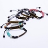 image:imageBivei Inspirational BraceletLava Rock Stone Essential Oil Diffuser Bracelet Braided Adjustable Semi Precious Gemstone Beaded Healing JewelryA Pack of 6