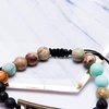 image:imageBivei Inspirational BraceletLava Rock Stone Essential Oil Diffuser Bracelet Braided Adjustable Semi Precious Gemstone Beaded Healing JewelryVariscite Hope