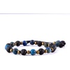image:imageBivei Lava Stone Diffuser Essential Oil Bracelet Healing Crystal Gemstone Bead Adjustable Tassel Charm BraceletAzurite Malachite
