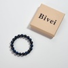 image:imageBivei Mens Womens 10MM Natural Tiger Eye Stone Gemstone Bead Meditation Healing Power Elastic Stretch Bracelet Agate Jewellery Blue Tiger Eye