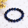 image:imageBivei Mens Womens 10MM Natural Tiger Eye Stone Gemstone Bead Meditation Healing Power Elastic Stretch Bracelet Agate Jewellery Blue Tiger Eye