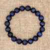 image:imageBivei Mens Womens 10MM Natural Tiger Eye Stone Gemstone Bead Meditation Healing Power Elastic Stretch Bracelet Agate Jewellery Blue Tiger Eye