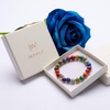 image:imageBivei MultiColor Sea Sediment Jasper Natural Gemstone Beaded Lucky Charm Bracelet Bangle for Women Ocean Jewelry