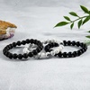 image:imageBivei Natural Beaded Bracelet 3pcs Set Semi Precious Gemstone Stretch Healing Crystals Meditation Protection Round Beads Handmade JewelryBlack Tiger Eye  Lapis Lazuli