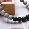image:imageBivei Natural Beaded Bracelet 3pcs Set Semi Precious Gemstone Stretch Healing Crystals Meditation Protection Round Beads Handmade JewelrySandy Snowflake Set Bracelets