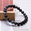 image:imageBivei Natural Beaded Bracelet 3pcs Set Semi Precious Gemstone Stretch Healing Crystals Meditation Protection Round Beads Handmade JewelrySandy Snowflake Set Bracelets