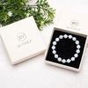 image:imageBivei Natural Gem Semi Precious Reiki Healing Crystals Handmade 8mm Round Beads Stretch Bracelet8mmDyed Aquamarine with Spacer Beads