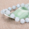 image:imageBivei Natural Gem Semi Precious Reiki Healing Crystals Handmade 8mm Round Beads Stretch Bracelet8mmDyed Aquamarine with Spacer Beads