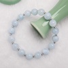 image:imageBivei Natural Gem Semi Precious Reiki Healing Crystals Handmade 8mm Round Beads Stretch Bracelet8mmDyed Aquamarine with Spacer Beads