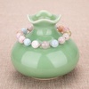 image:imageBivei Natural Gem Semi Precious Reiki Healing Crystals Handmade 8mm Round Beads Stretch Bracelet8mmMorganite Beryl Aquamarine wSpacer Beads