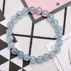 image:imageBivei Natural Gem Semi Precious Reiki Healing Crystals Handmade 8mm Round Beads Stretch BraceletAAA Grade Aquamarine