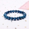 image:imageBivei Natural Gem Semi Precious Reiki Healing Crystals Handmade 8mm Round Beads Stretch BraceletAAA Grade Kyanite