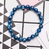 image:imageBivei Natural Gem Semi Precious Reiki Healing Crystals Handmade 8mm Round Beads Stretch BraceletAAA Grade Kyanite