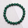 image:imageBivei Natural Gem Semi Precious Reiki Healing Crystals Handmade 8mm Round Beads Stretch BraceletAAA Grade Malachite