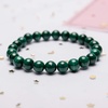 image:imageBivei Natural Gem Semi Precious Reiki Healing Crystals Handmade 8mm Round Beads Stretch BraceletAAA Grade Malachite