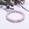 image:imageBivei Natural Gem Semi Precious Reiki Healing Crystals Handmade 8mm Round Beads Stretch BraceletAAAAA Grade Kunzite