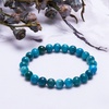 image:imageBivei Natural Gem Semi Precious Reiki Healing Crystals Handmade 8mm Round Beads Stretch BraceletBlue Apatite