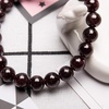 image:imageBivei Natural Gem Semi Precious Reiki Healing Crystals Handmade 8mm Round Beads Stretch BraceletGarnet