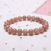 image:imageBivei Natural Gem Semi Precious Reiki Healing Crystals Handmade 8mm Round Beads Stretch BraceletSun Stone