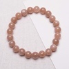 image:imageBivei Natural Gem Semi Precious Reiki Healing Crystals Handmade 8mm Round Beads Stretch BraceletSun Stone