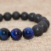 image:imageBivei Natural Lava Rock Stone Essential Oil Diffuser Bracelet Healing Energy Chakra Buddhist Mala Jewelry W3 Tiger Eye StoneHowliteSet of 5pcs