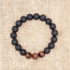 image:imageBivei Natural Lava Rock Stone Essential Oil Diffuser Bracelet Healing Energy Chakra Jewelry W3 Tiger Eye StoneHowliteRed Tiger Eye Stone