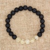 image:imageBivei Natural Lava Rock Stone Essential Oil Diffuser Stretch Bracelet Healing Energy Gemstone Jewelry ProtectionSnow Flake ObsidianCitrineSwadhisthana