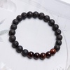image:imageBivei Natural Lava Rock Stone Essential Oil Diffuser Stretch Bracelet Healing Energy Gemstone Jewelry ProtectionSnow Flake ObsidianRed Tiger Eye