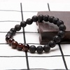 image:imageBivei Natural Lava Rock Stone Essential Oil Diffuser Stretch Bracelet Healing Energy Gemstone Jewelry ProtectionSnow Flake ObsidianRed Tiger Eye