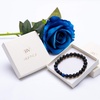 image:imageBivei Natural Lava Rock Stone Essential Oil Diffuser Stretch Bracelet Healing Energy Gemstone Jewelry ProtectionSnow Flake ObsidianRoyal Blue Tiger Eye