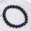 image:imageBivei Natural Lava Rock Stone Essential Oil Diffuser Stretch Bracelet Healing Energy Gemstone Jewelry ProtectionSnow Flake ObsidianRoyal Blue Tiger Eye