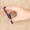 image:imageBivei Natural Lava Rock Stone Essential Oil Diffuser Stretch Bracelet Healing Energy Gemstone Jewelry ProtectionSnow Flake ObsidianRoyal Blue Tiger Eye