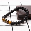 image:imageBivei Natural Lava Rock Stone Essential Oil Diffuser Stretch Bracelet Healing Energy Gemstone Jewelry ProtectionSnow Flake ObsidianYellow Tiger Eye